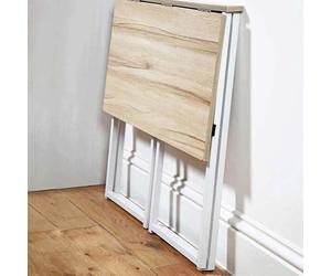 Mesa plegable Easylife, escritorio que ahorra espacio y viene ya montada. Simplemente despliegue las patas. Se pliega completamente para facilitar su almacenamiento. Ideal para: comidas, hobbies y tra