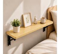 Mesa Plegable Minimalista Blanca De Montaje En Pared,ahorra Espacio,escritorio Flotante Abatible,mesa Estante De Pared (soporta 45 Lb) Para Dormitorio, Cocina Y Lav Natural Wood 90*30cm/35.43*11.81in
