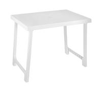 Mesa Plegable Modelo Ink De Forma Rectangular Color Blanco