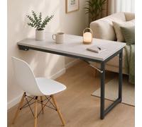 Mesa Plegable Montada en la Pared - Multifuncional | Escritorio Flotante for Ordenador Portátil, Ideal for Trabajo, Estudio o Comida(Light Grey,35.4*23.6*29.5in)