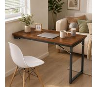 Mesa Plegable Montada en la Pared - Multifuncional | Escritorio Flotante for Ordenador Portátil, Ideal for Trabajo, Estudio o Comida(Dark Brown,47.2*19.6*29.5in)