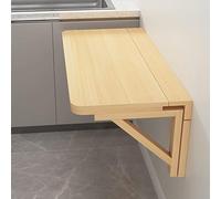 Mesa plegable montada en la pared para cocina y lavandería, barra de desayuno que ahorra espacio con soportes, mesa de comedor flotante de diseño plegable (90 x 50 cm de largo x 50 cm de ancho)