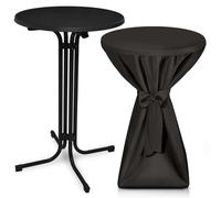 Mesa plegable para exteriores Beautissu Bellini, diámetro 70 cm, color , con funda