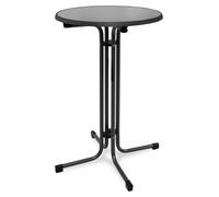 Mesa plegable para exteriores Beautissu Bellini, diámetro 70 cm, color gris