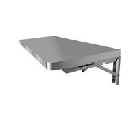 Mesa plegable para montaje en pared, escritorio flotante de acero inoxidable para espacios pequeños, estante de almacenamiento de cocina, banco de trabajo plegable para dormitorios, lavaderos