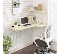 Mesa Plegable Pared Mesa Cocina Plegable Mesa Plegable De Esquina para Computadora, Mesa De Madera Montada En La Pared Escritorio De Estudio Mesa Auxiliar De Doble Soporte Escritorio De Caba