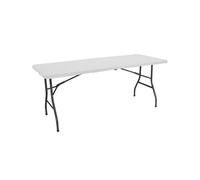 Mesa plegable rectangular de resina 150x70x74cm mesa exterior multiusos, camping, eventos, exterior, interior