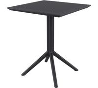 Mesa plegable Sky Negro,Cuadrada