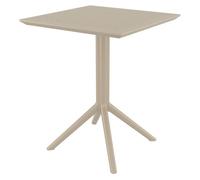 Mesa plegable sky plástico gris topo 60x60x74 cm