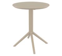 Mesa plegable sky plástico gris topo 60x60x74 cm