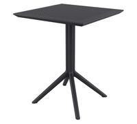 Mesa plegable sky plástico negro 60x60x74 cm
