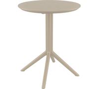 Mesa plegable Sky redonda de 60 cm, color gris oscuro