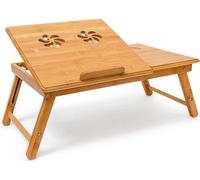 Mesa portátil para ordenador portátil de bambú, con altura ajustable, dimensiones 305x725x35 cm, plegable