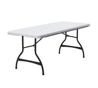 Lifetime – Mesa rectangular ultrarresistente para 6 personas, blanca, 182x76x74 cm, soporta 907 kg