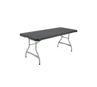 Mesa Rectangular Patas Plegables Negro Lifetime 182 X 76 X 73,5 CM MKP