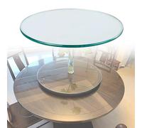 Mesa redonda de acrílico transparente de 60 a 70 cm, mantel duradero para decoración elegante del hogar, ideal para interiores modernos y elegantes espacios de comedor.