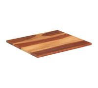 Mesa redonda de madera maciza de acacia, 70 x 80 cm, 25-27 mm | Madera tropical dura, fácil de limpiar, encanto rústico para comedor y cafetería, cambio de color
