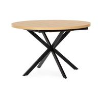 Mesa redonda extensible Murano efecto Roble, 120-160 cm