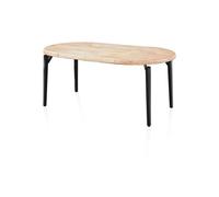 duehome - Mesa redonda extensible Padma Black - oak