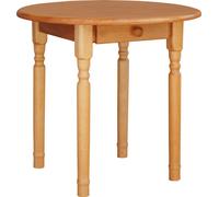 Mesa redonda para comedor, modelo II, mesa de cocina de madera de abedul, 90 cm de diámetro