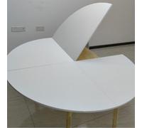 Mesa redonda plegable Exteon de 180 cm / 70.8in, parte superior de repuesto blanca para mesas plegables portátiles, perfecta para cenas, eventos, fácil de insertar y diseño de Slish