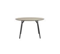 Mesa Redonda Tree Ø120 Laminado Negro/ Beige