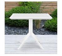 Mesa sky 80 x 80 cm plástico blanco 80x80x74 cm