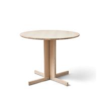 Form & Refine Mesa Trefoil Ø90 cm Roble blanco