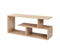 Mesa tv anän con estantes aglomerado 100x30x42 cm - efecto roble [en.casa]