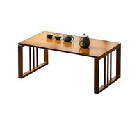 Mesas Plegables Portatiles de Salon, Mesa Baja Japonesa Retro, Mesa de Tatami para Sala de Estar, Ventanal, Espacio Pequeño(70 * 42 * 33cm)