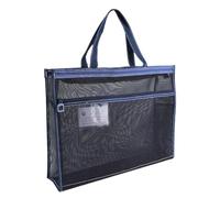 Mesh Zipper File Bags - 17x13x4.4 Inch Transparent Organizer Case with Handle, A3 Carry Tote Design, Sturdy Waterproof Build | Reliable Closure System, Spacious Storage Solution Posters Painting