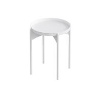 Mesita auxiliar con bandeja redonda de metal h57 cm - cole