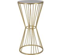 Mesita auxiliar Mauro Ferretti, modelo Super, diámetro 40 cm, longitud 80 cm, color dorado