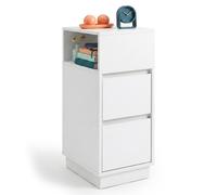 Mesita de noche, cajonera, mueble auxiliar, mesita estrecha, set 1-2 piezas