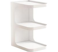 Mesita de noche con ruedas, mesa auxiliar de 3 capas para sala de estar, dormitorio, oficina en casa, mesa decorativa de metal, escritorio pequeño para evitar caídas