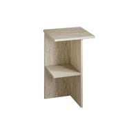 Mesita de noche cuadrada con estante h60 cm - leray