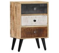 Mesita De Noche De Madera Maciza De Mango 40x30x60 Cm Vidaxl