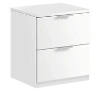 Due-Home Innovations SL Mesita de noche Book Oficina Modelo Low Cost Blanco mate 38x45x34 cm