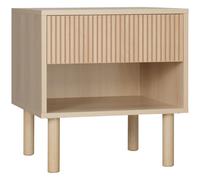 Mesita de noche HOMCOM con cajones y nichos, mesa auxiliar de estilo moderno para dormitorio, sala de estar, dim. 4