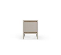 Mesita de noche magina con 2 cajones color blanco - conforama