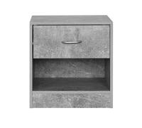 Mesita de noche ona 1 cajón color gris - conforama