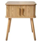 Mesita de noche vintage con 2 puertas correderas, altura 58 cm - ERNEST