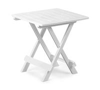 Mesita de terraza adige resina plegable blanco 50x44x44 cm