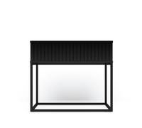 Mesita style 60cm un cajón negro - conforama