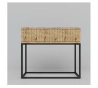 Mesita style 60cm un cajón roble - conforama