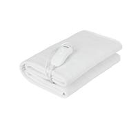 Mesko MS7419 Calienta Camas Eléctrico Individual 150 x 80 cm, 3 Niveles Temperatura, Lavable, Forro Polar, Protección contra Sobrecalentamiento, Blanco, 60W