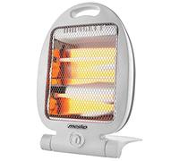 Mesko MS7710 Estufa Eléctrica de Cuarzo Bajo Consumo Portátil, Calefactor Baño Infrarrojos, Radiador 2 Lámparas Halógenas, 2 Niveles Temperatura, Sistema Seguridad, 400 / 800W