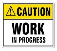 Mess Creation Zone Notice Funny Tin Sign for Craft Room Area 12x8 Inch