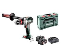 metabo 602361650 SB 18 LTX BL Q I - Taladro atornillador de percusión sin escobillas 130 Nm + 2 baterías 18 V 5,2 Ah Li-ION + caja de color
