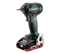 METABO 602396800 - Atornillador de impacto sin escobillas a bateria 18V / 2x LiHD 4,0 Ah Li-Ion SSD 18 LTX 200 BL 1/4" con maletín